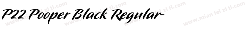 P22 Pooper Black Regular字体转换